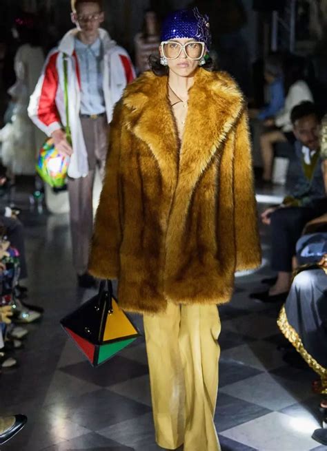 faux fur gucci